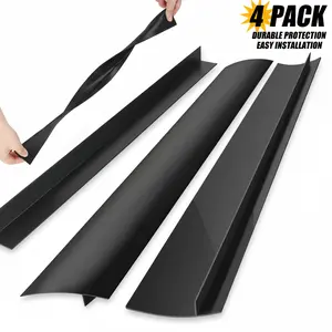 Silicone Stove Gap Covers 4 Pack Heat Resistant 21 Inch Counter Filler Black Easy Cleaning gift