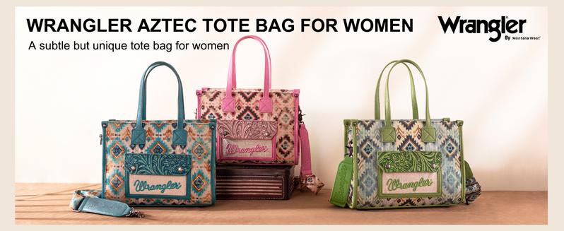 Wrangler Aztec Tote Bag for Women Western Purses and Handbags