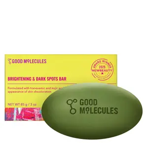 Good Molecules Brightening & Dark Spots Bar - Soap Free Face and Body Bar - Tranexamic, Kojic Acids and Niacinamide to Target Dark Spots - Skin Care