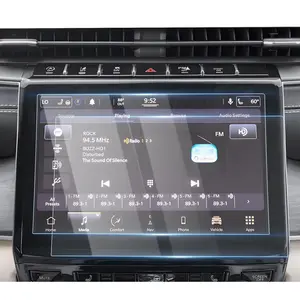 Canvcle 2 Pack 10.1-Inch Screen Protector for 2021-2025 Jeep Grand Cherokee L Dodge Durango Chrysler Pacifica Tempered Glass Anti Glare Fingerprint Resistant Smooth Viewing