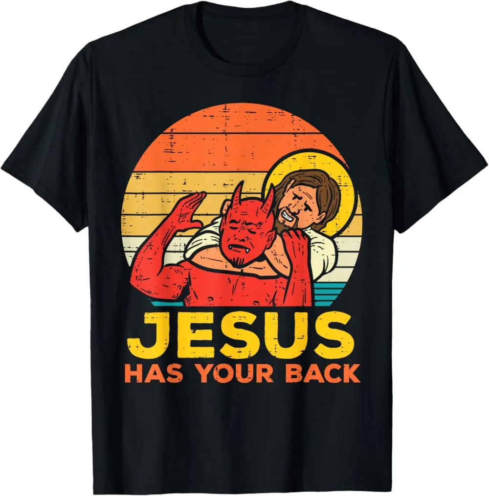 Jesus Has Your Back T-Shirt  100% cotton T-shirt