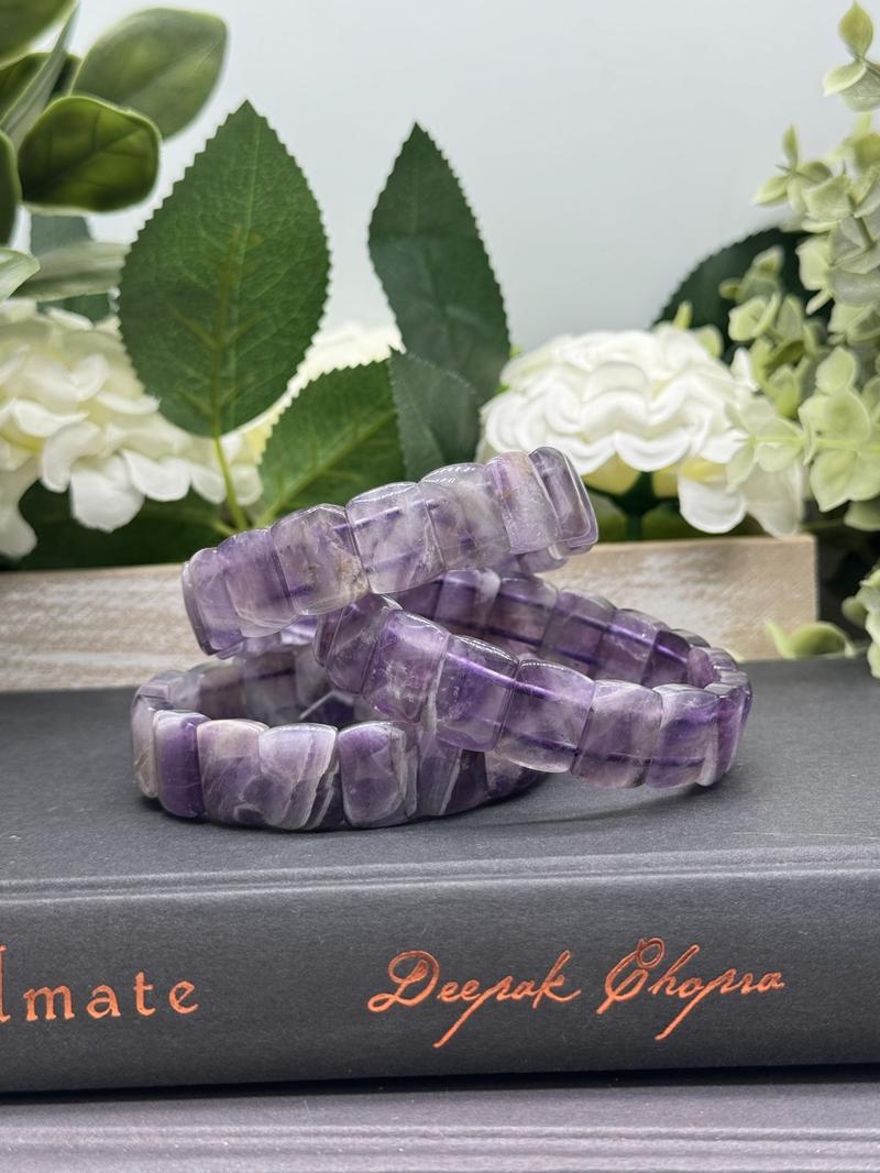 Amethyst Bangle Bracelets by Urban Rutile