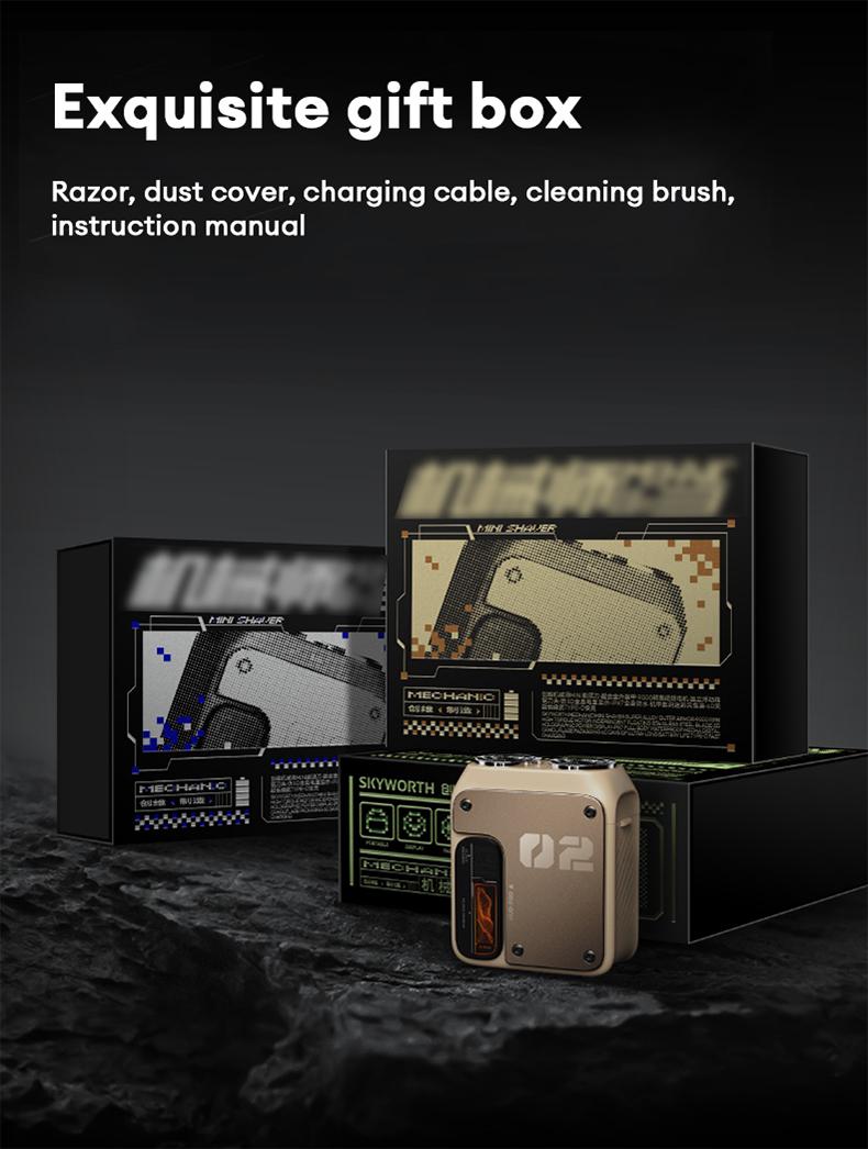 PAXA Mini Electric Shaver - Magnetic Dual Blades Curved Blade Mesh Waterproof Skin-Friendly Washable Rechargeable High-Speed Motor with Long-Lasting Battery Compact Portable Facial Matte Smooth Titanium PAXA Mini Electric Shaver - Magnetic Dual Blades Curved Blade Mesh Waterproof Skin-Friendly Washable Rechargeable High-Speed Motor with Long-Lasting Battery Compact Portable Facial Matte Smooth Titanium