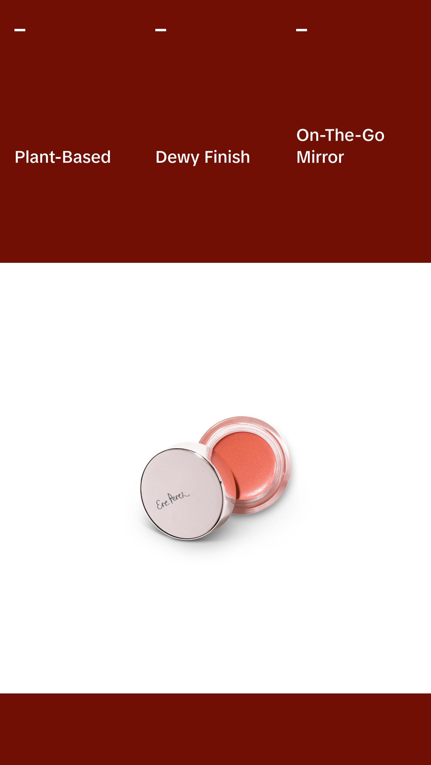 Ere Perez Carrot Colour Pot All in one Colour Cream Blush for Cheeks and Lips - Clean Make-Up