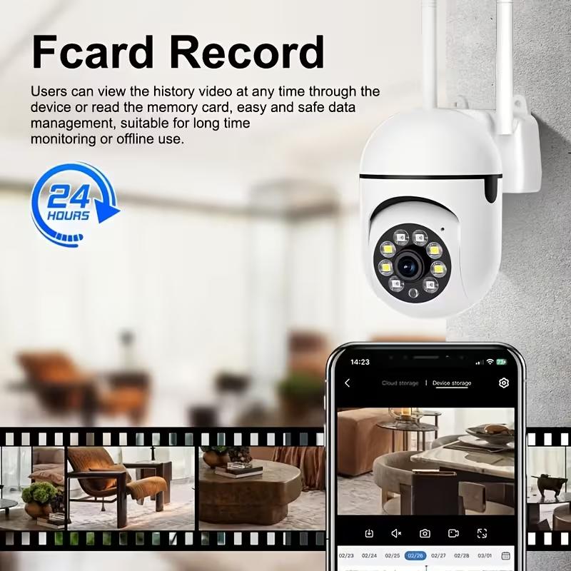 【JOOAN 1080P FHD Home Smart WiFi Security Camera】BT/WiFi Connection, 360° PTZ Panorama HD, Color Night Vision, Motion Detection, Two-Way Audio, Auto Tracking, Siren Alarm, 2.4G WiFi, SD Card/Cloud Storage (Optional) 【JOOAN 1080P FHD Home Smart WiFi Security Camera】BT/WiFi Connection, 360° PTZ Panorama HD, Color Night Vision, Motion Detection, Two-Way Audio, Auto Tracking, Siren Alarm, 2.4G WiFi, SD Card/Cloud Storage (Optional)