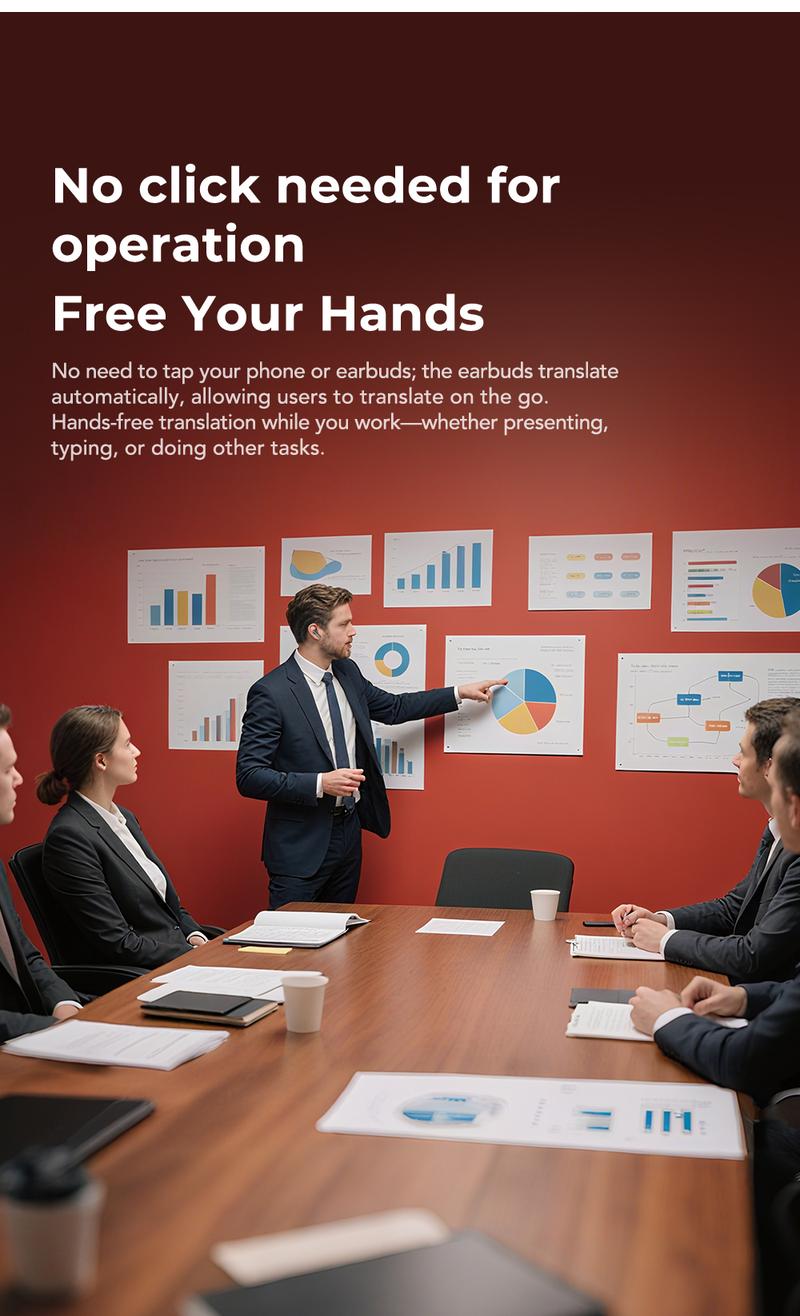 HTC NE40 Translation Bluetooth 6.0 Earphones LED Display High Fidelity Waterproof Wireless Earphones, Translation in 134 Languages With APP, TWS Touch Control Earbuds, Suitable for Office, Sports, Study and Audio Calls | Built-in Microphone | AI Earphones