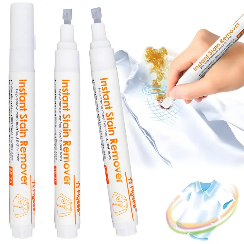 3/5Pcs Stain Bleach Pen,Portable Travel Bleach Pen for Clothing Stain Removal,Clothes Stain Remover Pen Grease Stain Remover Wash Free Laundry Clean Pen Instantly Remove Stains No Wash Required Portable Design, Clothes Stain Cleaner