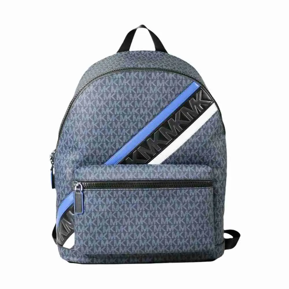 Pre-owned MICHAEL KORS Leather. PVC Backpacks Men's Cooper MK Signature PVC Commuter Slingpack Backpack