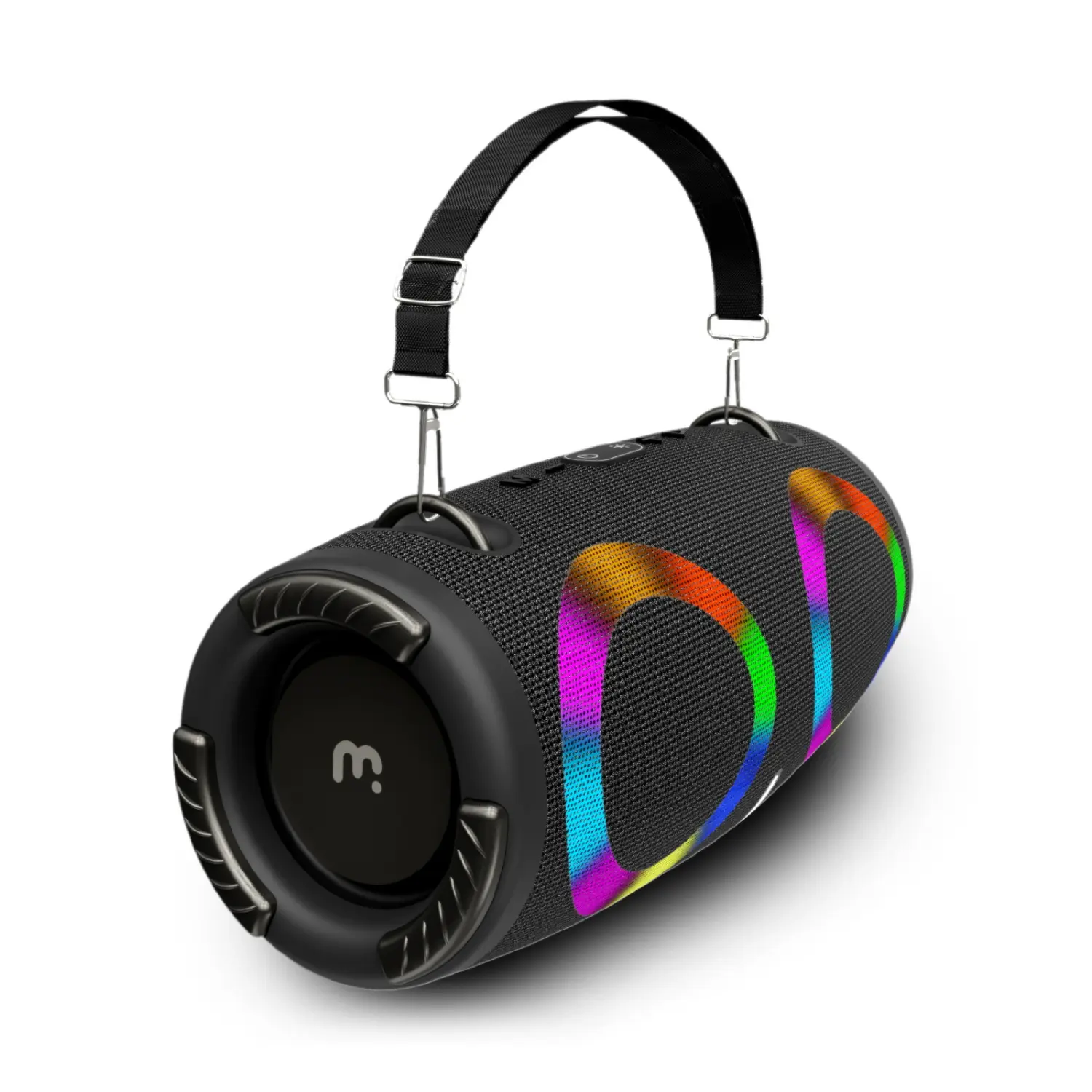 MyBat Pro Vibebuddy Plus Bluetooth Speaker - Black, Compact Stereo Audio, Wireless Card Connection, Multifunctional, Rechargeable Party, Tech Gadgets, Gifts for Him