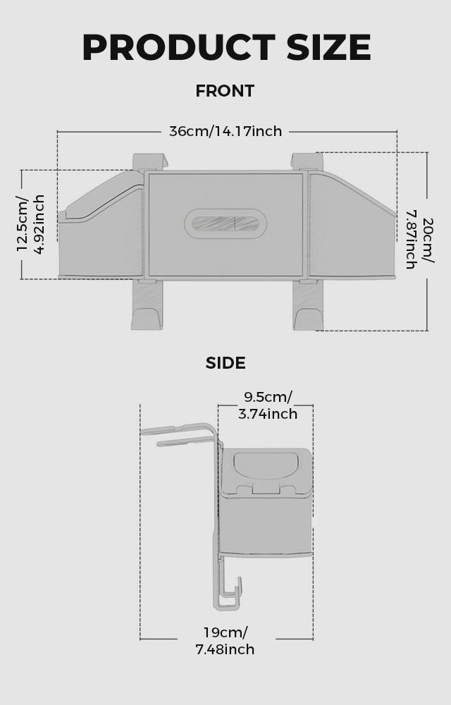 Car Seat Back Storage Box - Simple & Functional Organizer for Car Interiors with Tissue Holder & Trash Can - Enhance Utility Without Clutter #FallFreshness