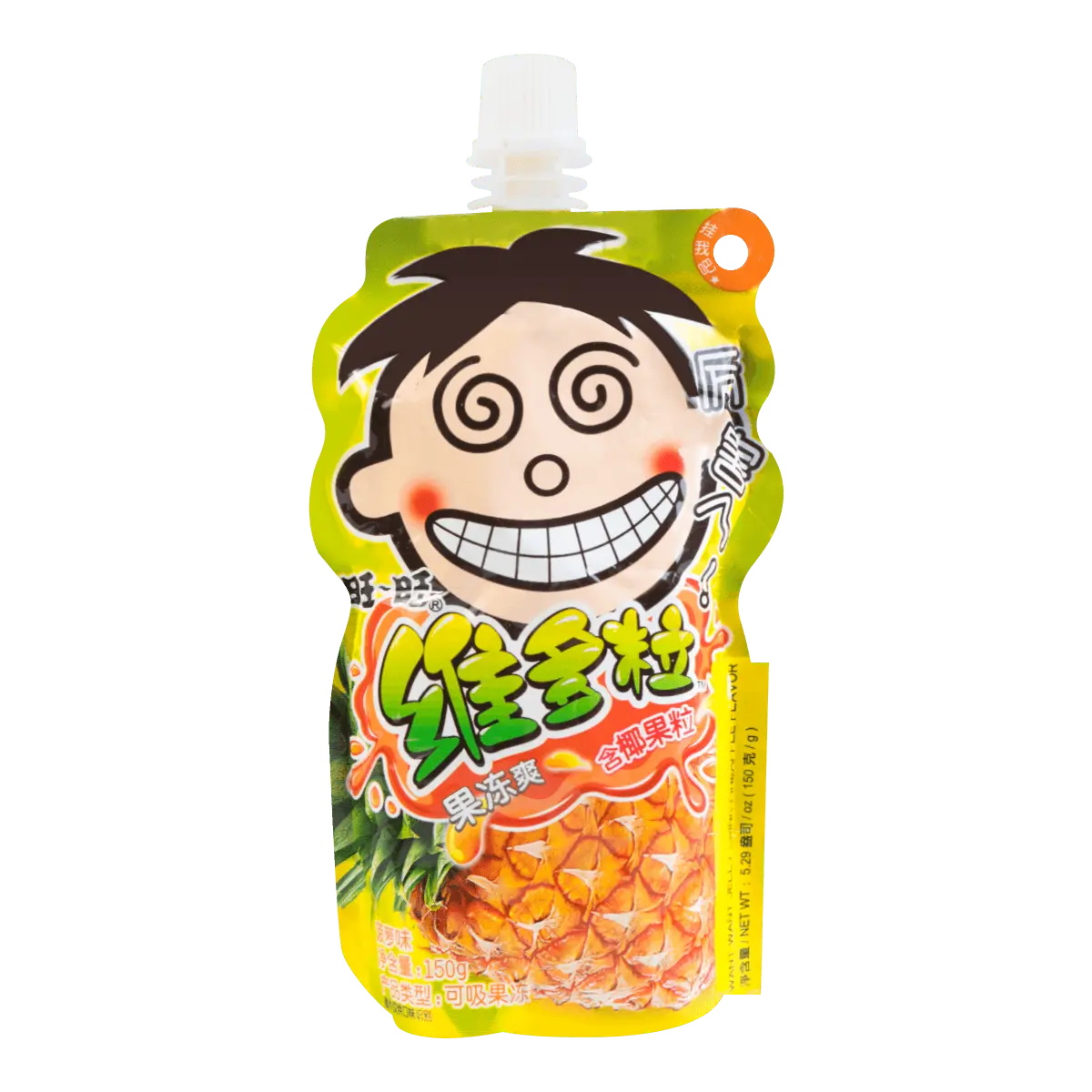 Want Want Wei Duo Li Pineapple Flavor Jelly Drink 150g - Authentic Taiwanese Snack