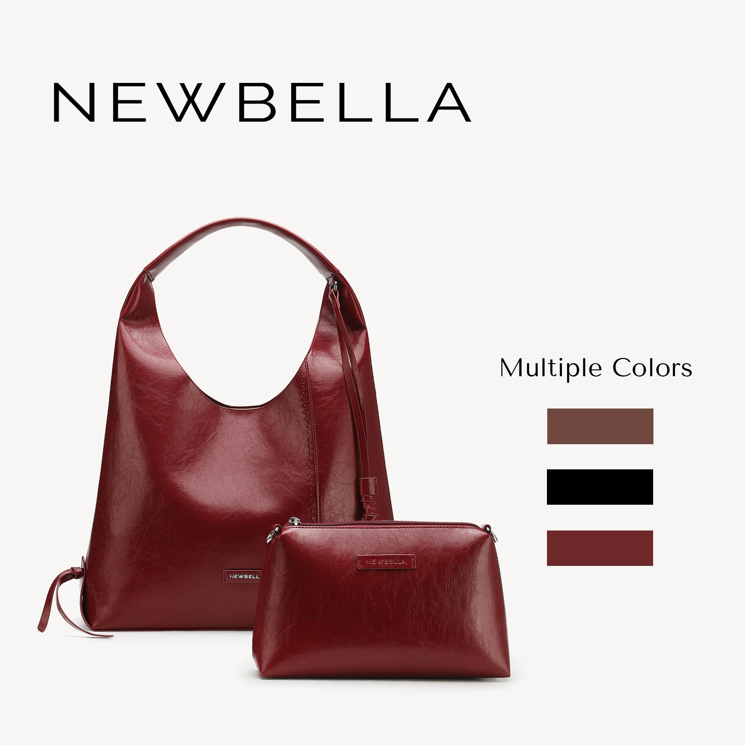 NEWBELLA Lena PRO 2 Pcs Set, Premium PU Leather Shoulder Bag, Magnetic Closure, Top Handle Design, Multiple Colors Available, Stylish Durable Versatile Handbag for Everyday Use, Crossbody Fashion Bag, Handbags For Women