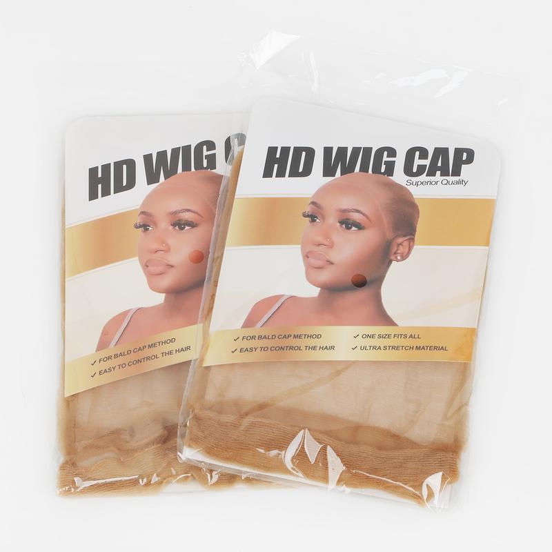 OQHAIR 1 PACK Invisible HD Human Hair Wig Cap Stretchable Elastic Hair Net For Women
