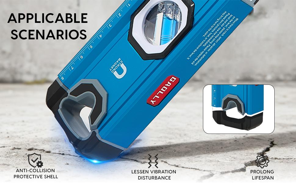 Vertical Sight 6-Piece Aluminium Alloy Levels Set 12/16/20/24/32/40 Inch Magnetic Torpedo Level 45°/90°/180° Bubbles Open Top View Design for Contractors DIY Heavy Duty Industrial Hardware Tool - Home Metal Scale Vertical Sight 6-Piece Aluminium Alloy Levels Set 12/16/20/24/32/40 Inch Magnetic Torpedo Level 45°/90°/180° Bubbles Open Top View Design for Contractors DIY Heavy Duty Industrial Hardware Tool - Home Metal Scale