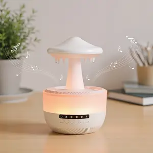XRUI Christmas Cool Mist Humidifier with Bluetooth Speaker: 7-Color LED + Air Purification + Essential Oil Diffusion + Timer | Chic Holiday Decor