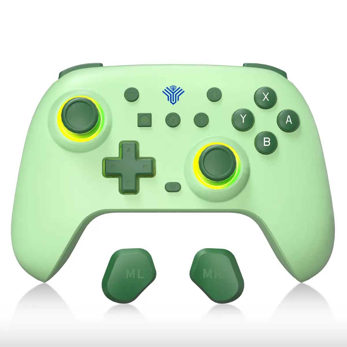 YUYIU ZephyrX Pro Wireless Controller for Switch/PC - Hall Effect Sticks | Macro Buttons | 6-Axis Gyro | Dual Vibration | RGB | Wake-Up Support
