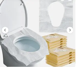 2026 New Factory Price Disposable Toilet Seat Covers Flushable for Bathroom Travel Hotel Essentials Tear-Free Waterproof Non-Slip Individual Package for Adults Kids Travel Public Toilet & Outdoors
