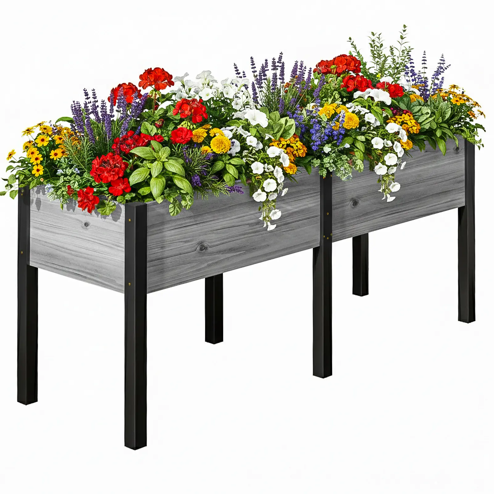 Metal Wood - 70.9"x22.8"x31.5"(Gray)