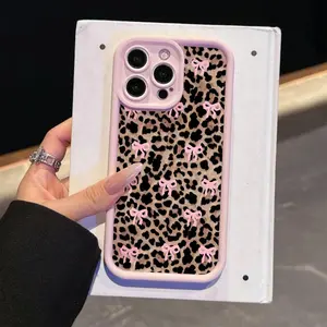 Fashion Bow Pattern Phone Case, Cute Phone Protective Cover, Shockproof Phone Cover, Phone Accessory Compatible with Smartphone iPhone 11 12 13 14 15 16 Pro Max Casing