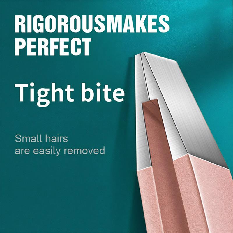 Tweezers for Women Facial Hair,4 in 1Pack Tweezers for Eyebrows,Tweezer Set for Ingrown Hair, High Precision Stainless Steel Eyebrow Tweezers for Facial Hair Daily Beauty Tool Travel for Gifts Makeup Cosmetic