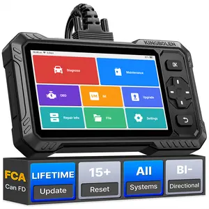KINGBOLEN S6 Elite 2026 Full-System Diagnostic OBD2 Scanner with 15 Service Functions,Bi-Directional,Free Update Lifetime,Active Test,6.2 inch screen