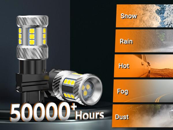 2013 Ford F-150 3157/3156/3057/T25 LED Backup/Reverse Light Brake/Tail Light Bulbs White SEALIGHT