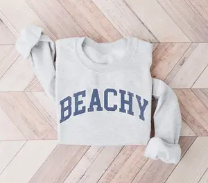 Beach Sweatshirt – Beachy Summer Pullover, Women's Sweatshirt, Gift for Beach Lover, Beach Vacation Shirt, Gift For Girl