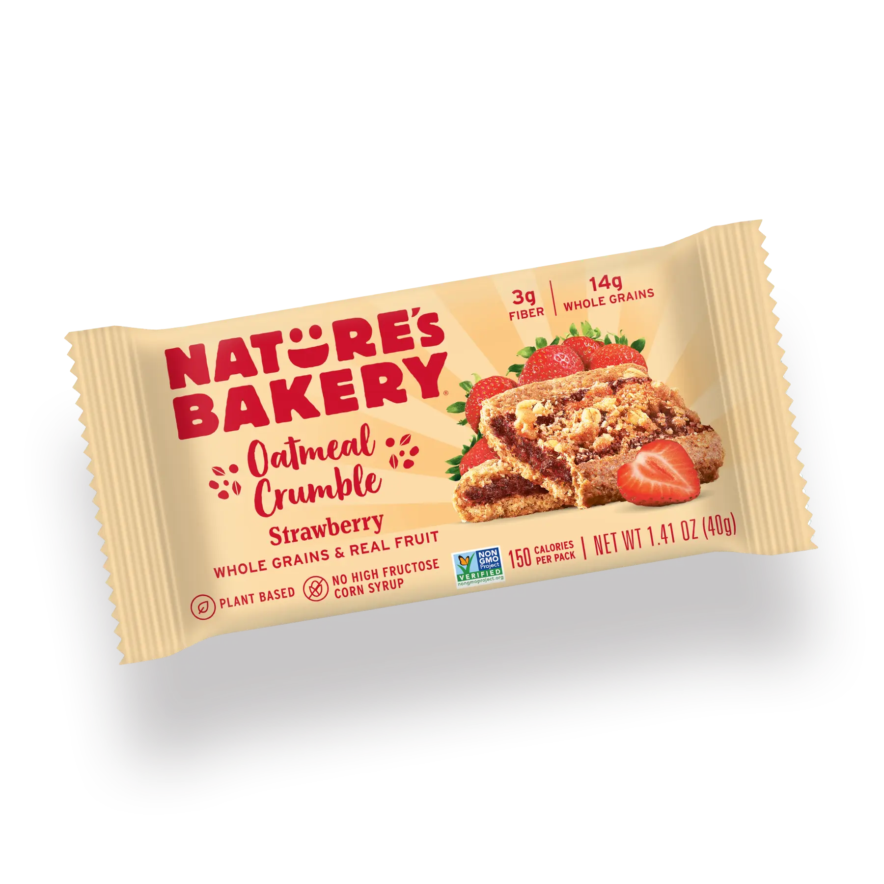 Oatmeal Crumble Strawberry Bars 6 Count (Single Pack) Carton