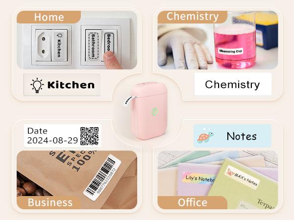 JADENS JD-11 Label Maker Machine, Wireless Bluetooth Mobile Thermal Label Printer with 3 Roll Tapes, Ink-Free with Multiple Layouts for Home, Office JADENS JD-11 Label Maker Machine, Wireless Bluetooth Mobile Thermal Label Printer with 3 Roll Tapes, Ink-Free with Multiple Layouts for Home, Office
