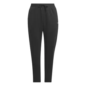 adidas Womens Essentials Small Logo Feel Cozy Open Hem Joggers Plus Size Casual - Black