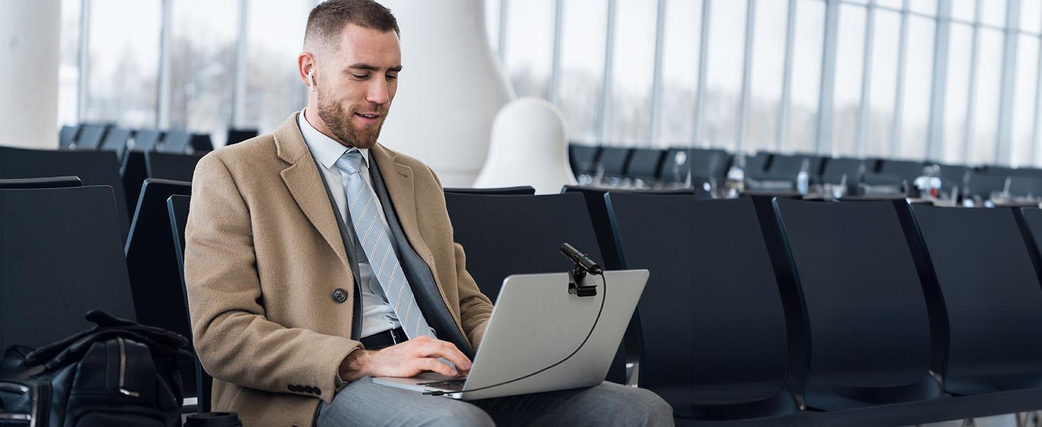 TONOR TM310 USB Conference Microphone for Laptop with Mute Button, LED Indicator, and Microfono Feature for Video Call Meetings