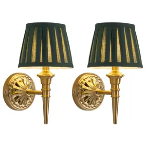 KDG Cordless Wall Sconces Set of 2, Small Wireless 5200mAh Rechargeable Battery Fabric LED Wall Lamps, Portables Lightings for Wall Painting, Living Room, Bedroom, Hallway, Gifts,  Night light, Porch lights indoor