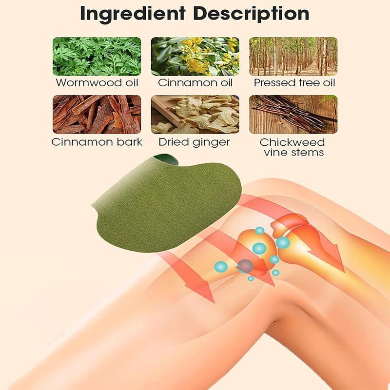 Herbal Knee Patches for Knee Care, 30 Patches per Box for Comfortable Warm Support, Simple Daily Heat Therapy for Busy Lifestyles at Home or On-the-Go, Natural Herbal Relief for Knee and Joint Comfort Gentle Long Lasting bone pain multi-use heat patch