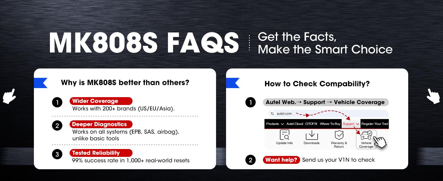 Autel Scanner MaxiCOM MK808S Car Diagnostic Scan Tool Bi-directional All Systems Diagnosis 28+ Services Active Test