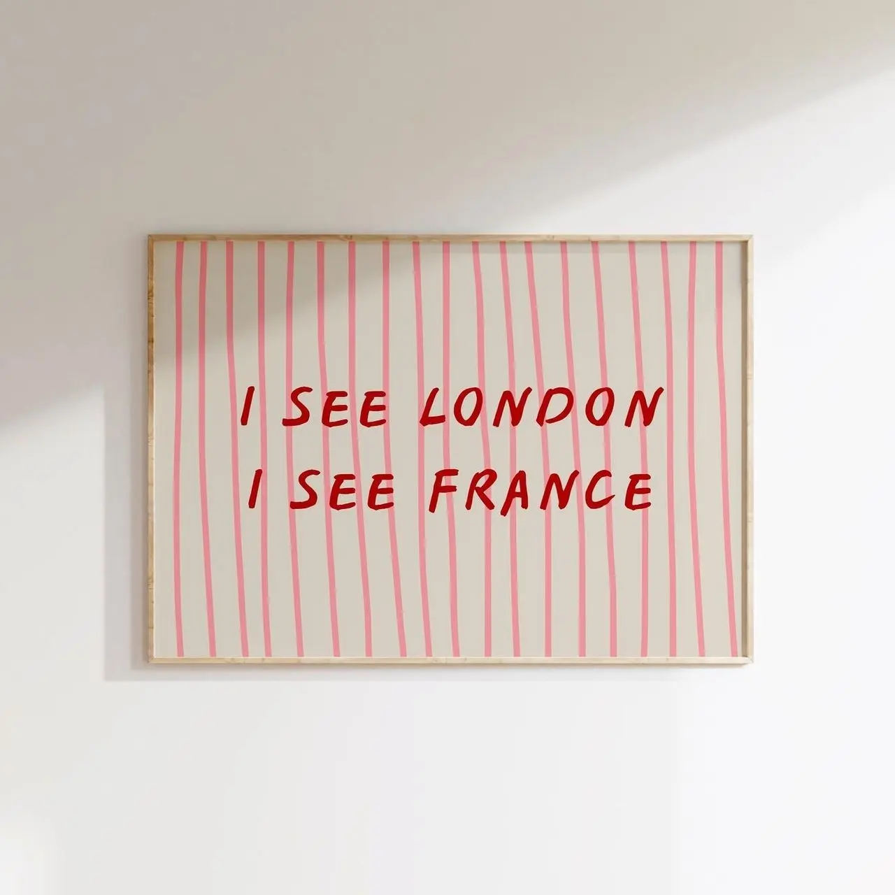 I See London I See France Print, Colorful Bathroom Wall Art B