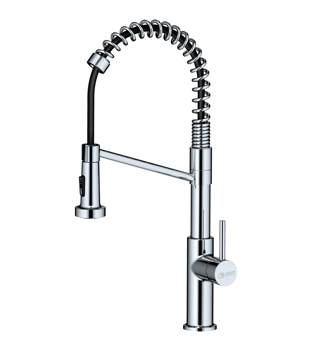 Jace - Chrome Single-Handle Pull Down Kitchen Faucets