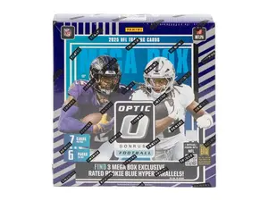 2025 Panini Donruss Optic Football Mega Trading Cards Blue Hyper LV
