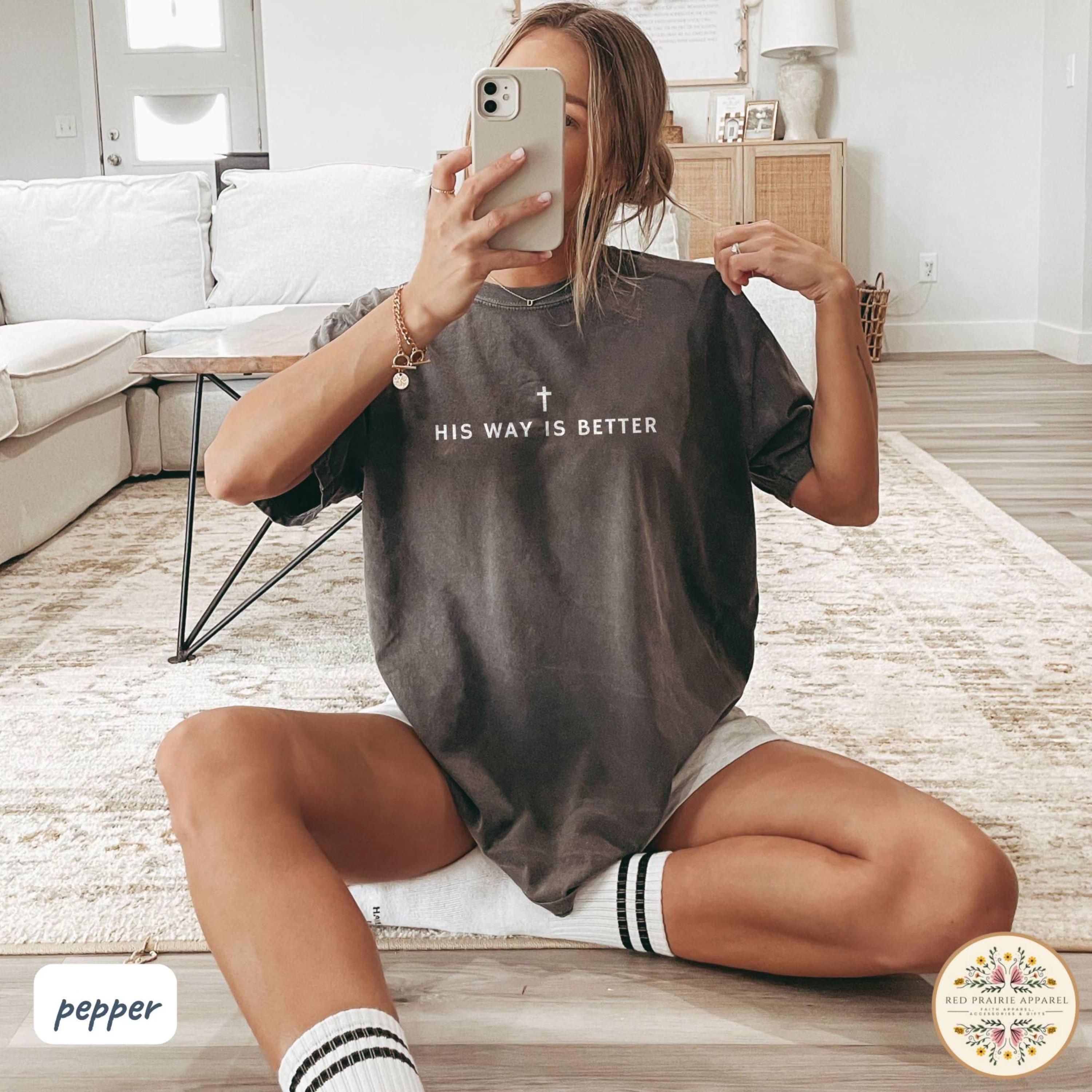 His Way Is Better Christian Shirt Comfort Colors Cute Christian Merch Jesus Shirt Minimalist Christian Faith Gift for Teen Christian Apparel His Way Is Better Christian Shirt Comfort Colors Cute Christian Merch Jesus Shirt Minimalist Christian Faith Gift for Teen Christian Apparel