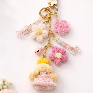 Crochet  Handmade  Princess Keychain Charm