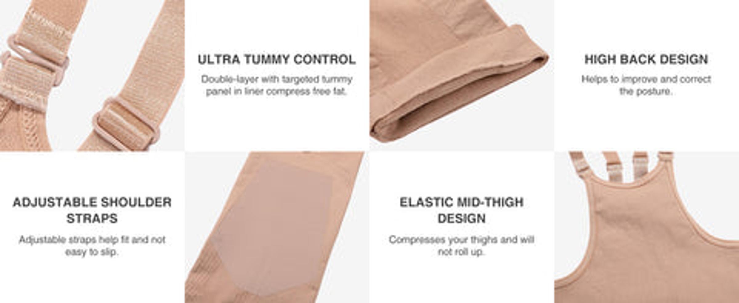 FeelinGirl Full Body Shapewear for Women Tummy Tuck Butt Lifting Womenswear Comfortable FeelinGirl Full Body Shapewear for Women Tummy Tuck Butt Lifting Womenswear Comfortable