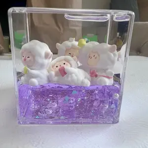 Wiggler Big Decor Toy- big cube/long bar.  Clear Acrylic