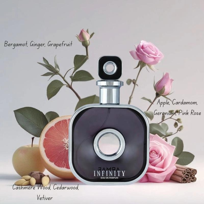 Infinity Eau de Parfum Spray 105ml (3.6 oz) by Armaf | Sparkling Citrus, Spiced Apple & Woods