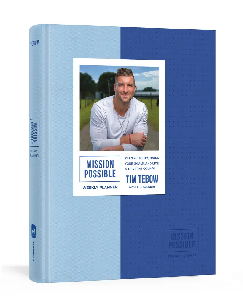USED-Mission Possible Weekly Planner: Plan Your Day, Track Your Goals, and Live a Life That Counts by Tebow, Tim (Misc.)