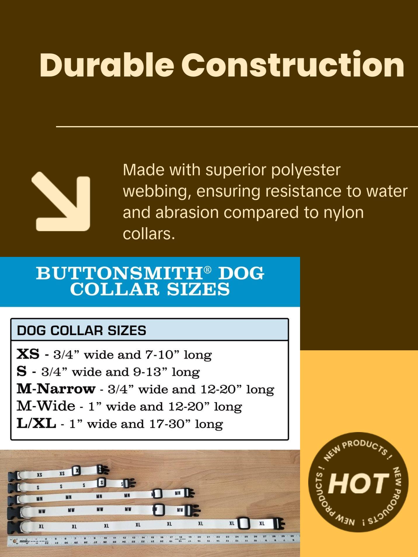 Tiffany Poppies Dog Collar - Made in USA