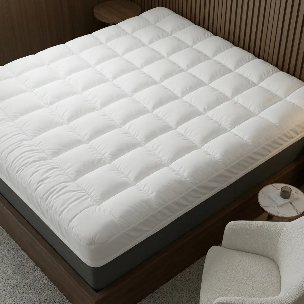 4 Inch Mattress Topper Queen – Extra Thick Cooling Bed Topper for Back Pain & Pressure Relief