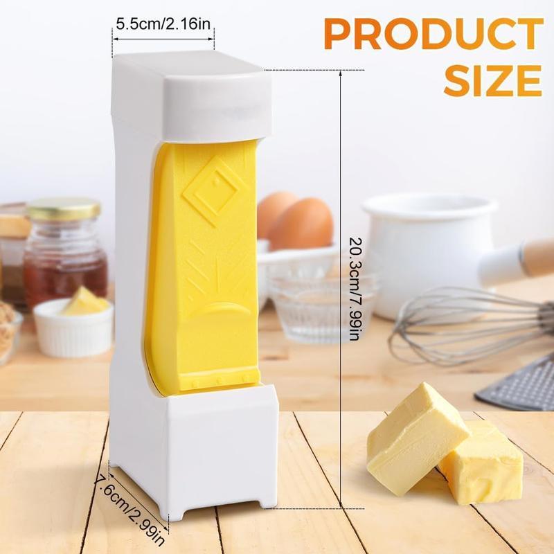 UFORU Stainless Steel Butter Slicer & Dispenser – Compact Kitchen Tool for Neat Butter Sticks, Great for Toast, Cakes & Meal Prep
