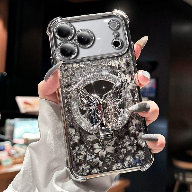 Suitable for Apple 17 Pro Max Phone Case iPhone 16 High-end Protective Cover 15 Plus Flower