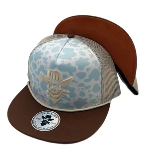 De Rancho Spotted Cow Print (Brown/Baby Blue) DR300