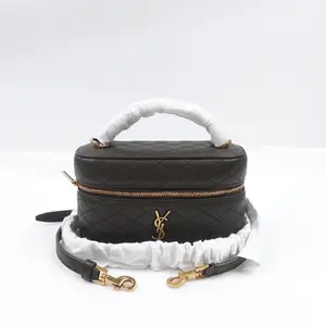 Pre-owned Yves Saint Laurent Lambskin Shoulder Bags Saint Laurent Gaby Olive Green Shoulder Bag T10368847