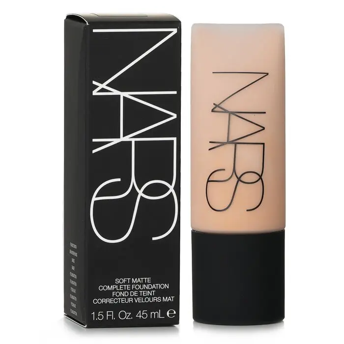 NARS Soft Matte Complete Foundation Cosmetic - #Santa Fe, Smooth Coverage Makeup for Oily Skin Makeup Needs, Hyaluronic